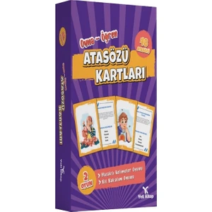 Yeti Kitap Atasözü Kartları (Oyna-Öğren)