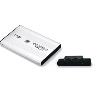 2.5 USB Sata HDD SSD Harddisk Kutusu Alüminyum Gövde Harici HDD Kutu - Gri