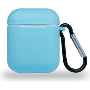 Case World Caseworld Apple Airpods Renkli ve Askılı Silikon Kılıf - Turkuaz