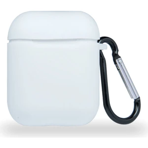 Case World Caseworld Apple Airpods Renkli ve Askılı Silikon Kılıf - Beyaz