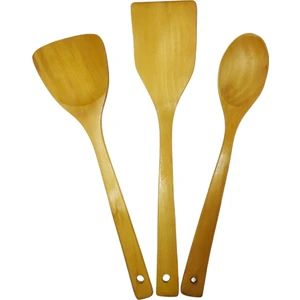 Natura Life Bambu Spatula Kaşık Seti 3 'lü