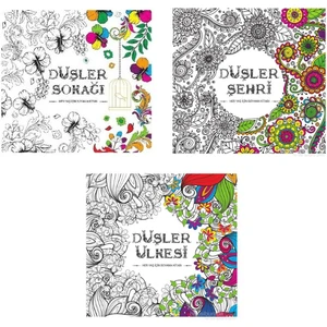 Karatay Düşler Ülkesi Düşler Şehri Düşler Sokağı 3 Lü Mandala Boyama Seti