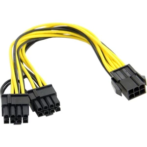 4302 Pci E 8 Pin (6+2) 2x Pci-E Ekran Kartı Power Çoklayıcı Kablosu