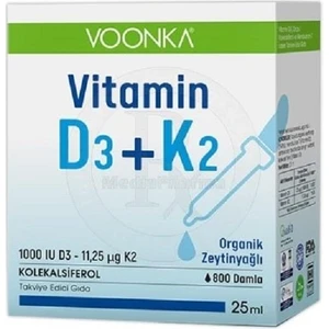 Vitamin D3+K2 Damla 25 Ml