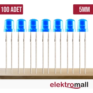 5mm Mavi Diffused Led - 100 Adet