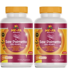 Mefa Naturals Saw Palmetto ,cüce Palmiye,likopen,çinko 2 Kutu 400 Kapsül