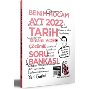 Benim Hocam Yayınları 2022 AYT Tarih Tamamı Video Çözümlü Soru Bankası