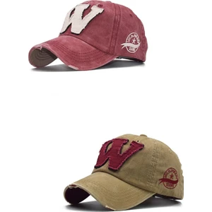 2'li Şapka, Cap Şapka, Erkek Kadın Şapka, W Şapka, W Snapback Takım
