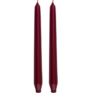 Andy 2li 24 cm Bordo Şamdan Mum