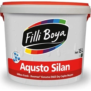 Filli Boya Aqusto Silan Silikonlu Dış Cephe Boyası 15 Lt Beyaz