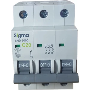 3X20A C/3ka W Otomatik Sigorta Sigma