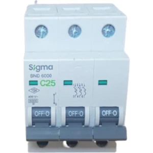 3X25A C/6ka W Otomatik Sigorta Sigma