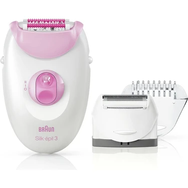 Braun Silk-Épil 3 3274 Epilatör - 2 Ek Ataşmanlı Kablolu Epilatör -