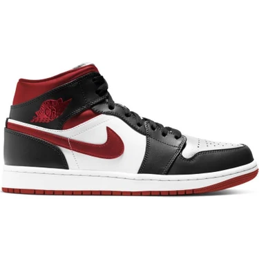 Air jordan 1 mid black red blue hotsell