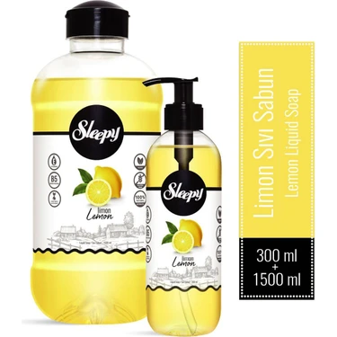 Sleepy Limon Sıvı Sabun 300 ml + 1500