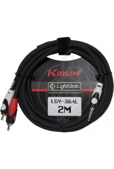 Kırlın LGY-364L Lightgear Y-Cable 2 Metre 3.5mm Trs Plug - 2x Rca Plug Y-Kablo (2mt)