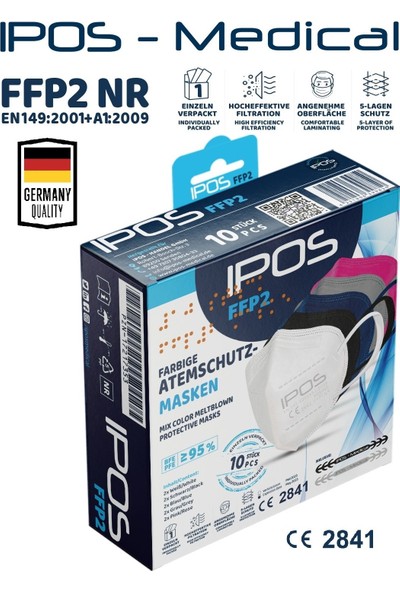 Ipos N95 Ffp2 Beyaz Maske 50 Adet