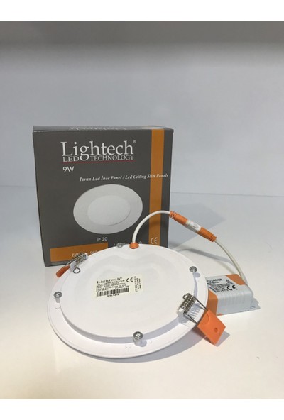 Lightech 9W Lightech Slim LED Panel-Beyaz Işık-