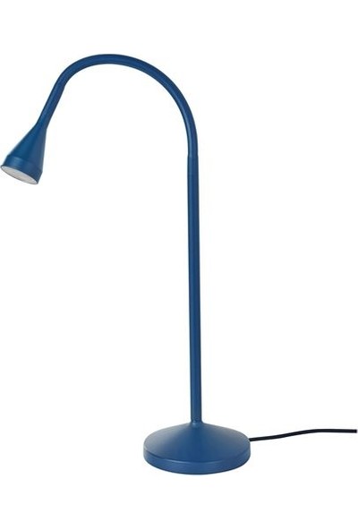 İkea Led'li Çalışma Lambası, Koyu Mavi Ikea 1.9 W Çalışma Masa Lambası Dekorasyon