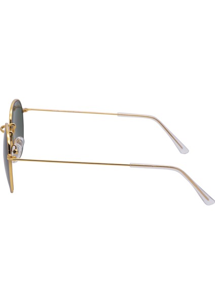 E103 Metal Model Oval Gold Koyu Yeşil Unisex Güneş Gözlüğü C3 CAT.3 modelleri