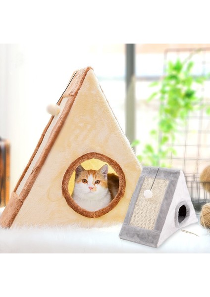 Kedi Tırmanma Oyuncağı - Açık Kahverengi (Yurt Dışından) modelleri
