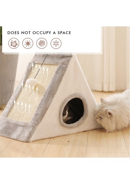 Kedi Tırmanma Oyuncağı - Açık Kahverengi (Yurt Dışından) indirimleri