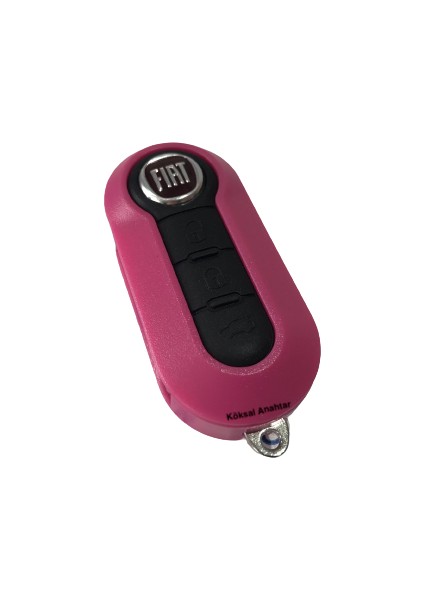 Fiat 500 Punto Doblo 3 Tuşlu Pembe Kumanda Kabı