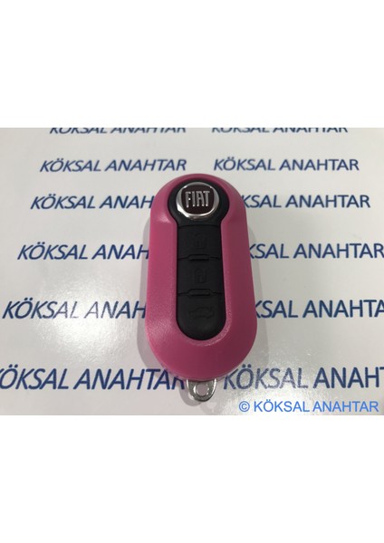Fiat 500 Punto Doblo 3 Tuşlu Pembe Kumanda Kabı fiyatları