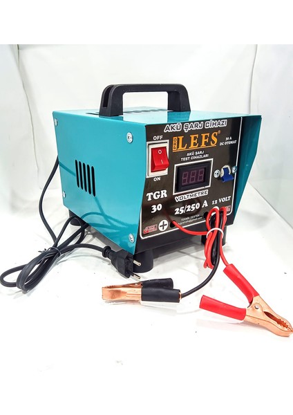 Akü Şarj Cihazı 12 Volt 30 Amper Dijital Göstergeli 250 Ampere Kadar Şarj modelleri