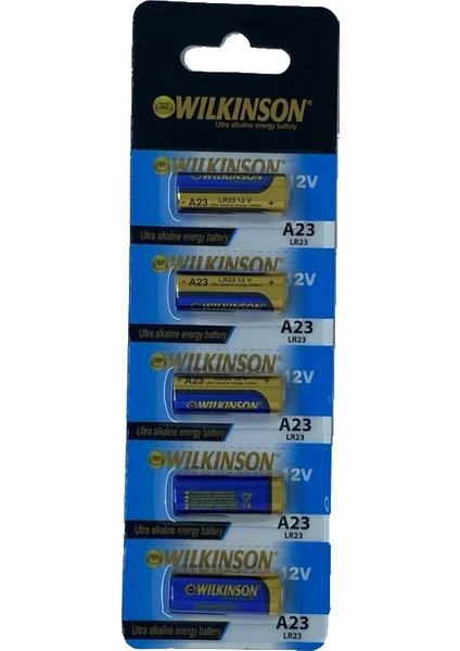 Wılkınson 23A V23GA MN21 12V Alkalin Pil Kepenk Anahtar Pili Beşli Paket