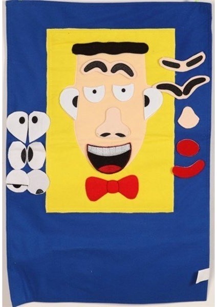 Yüz Modeli Panosu (Cırtcırtlı) (Erkek Yüzü)