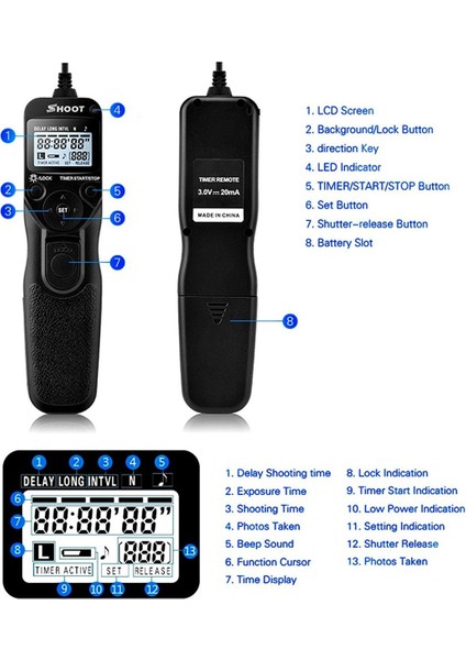 Mc-30 Nikon Fotoğraf Makinesi Timer Kumanda