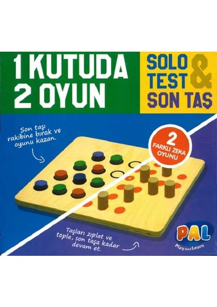 Pal Oyuncak Solo Test & Son Taş & Can Bağı Düğümleri & Playmais Oyun Seti