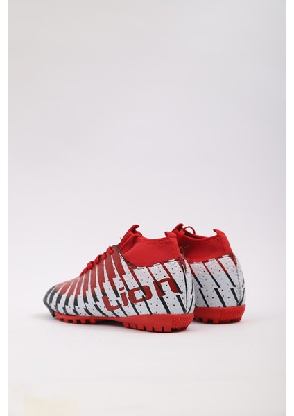 Çocuk Siyah Kırmızı Çoraplı Halısaha Futbol Ayakkabısı 1453 fiyatları