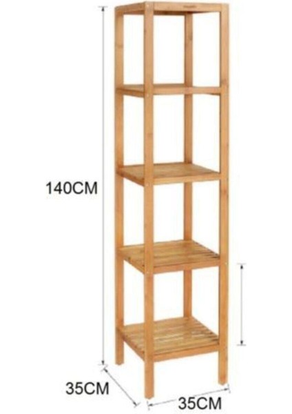 Ahşap Izgaralı 5 Raflı Banyo Rafı Çiçeklik fiyatları