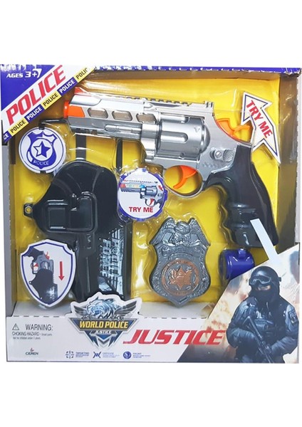 Toys Kutulu Rozetli ve Kılıflı Polis Slah Seti