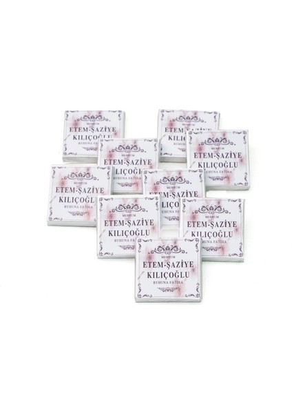 Dökme Isimli Madlen Çikolata Mevlüt (125 Adet Madlen)