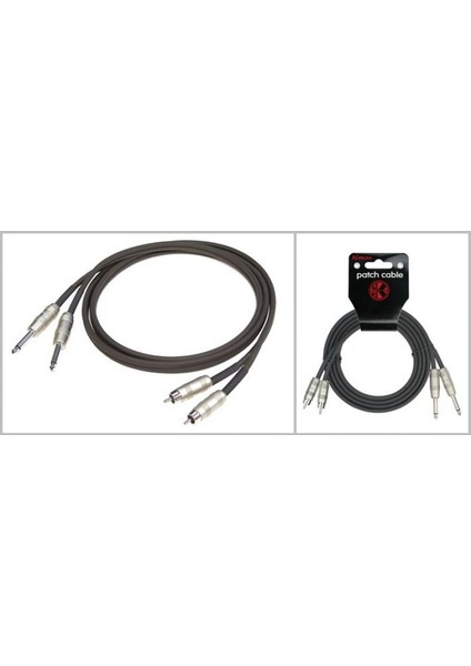 Kırlın AP-403PR-3M-BK 3 Metre Ts-Rca Stereo Ses Kablosu