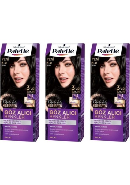 Saç Boyası 1-0 Siyah 3 Paket