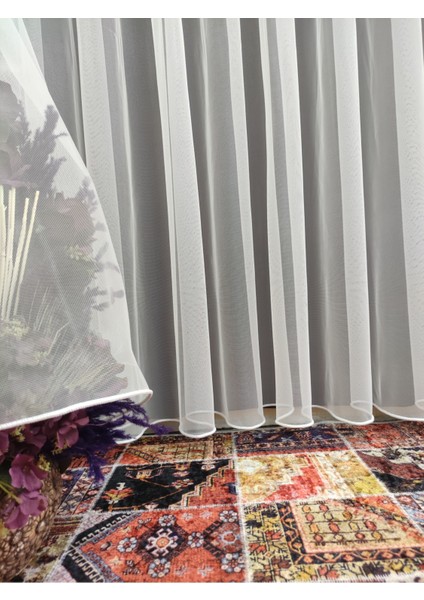 Desensiz Petek Zemin Grek 1-3 Sık Pile Tül Perde indirimleri