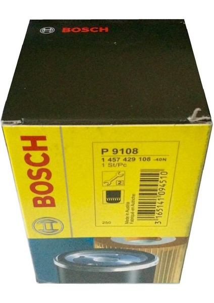 Bmw Uyumlu E30 E36 E46 M40-42-43-44 Motor Bosch Yağ Filtresi 11421716192