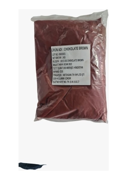 Chocolate Brown Kahverengi Gıda Boyası Renklendirici 1 kg