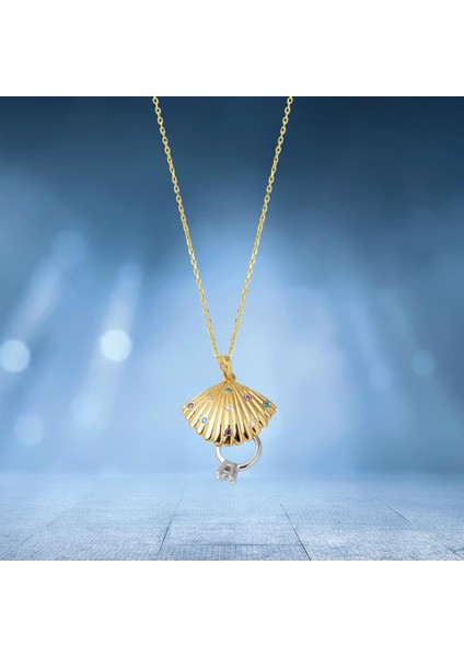 Tektaş Yüzüklü Istiridye Altın Kolye indirimleri