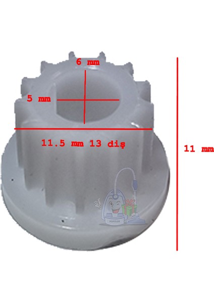 Cem Robot 2200 Mutfak Robotu Motor Dişlisi (Küçük Kasnak)