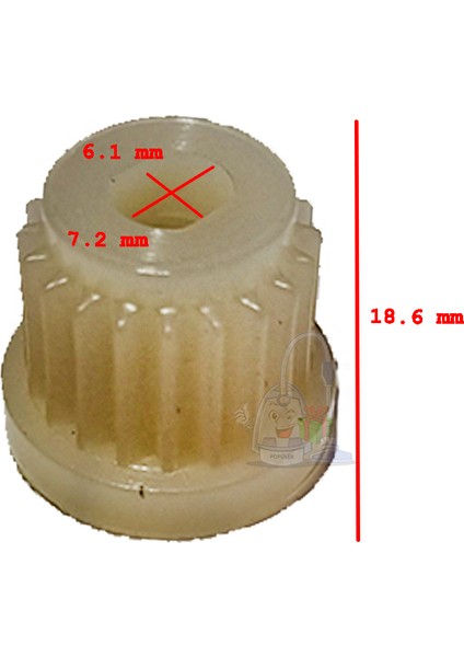 Arzum Compact AR105 Mutfak Robotu Motor Dişlisi (Küçük Kasnak)