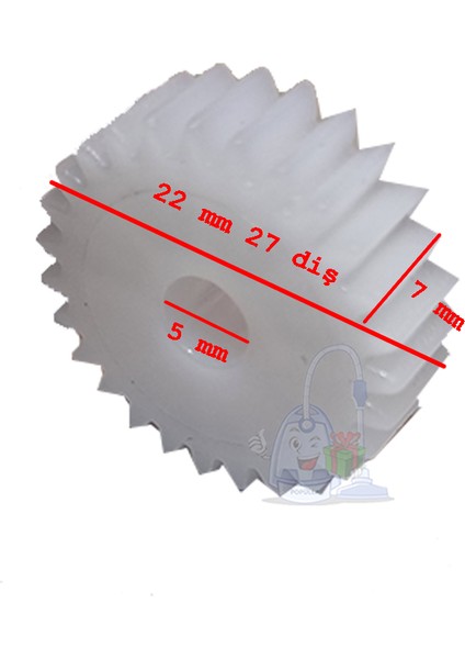 King P957 Blender Hazne Kapak Üst Küçük Mil Dişlisi