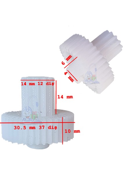 Raks Chopper Doğrayıcı Çift Dişli (Aktarma Dişlisi) Uyumlu fiyatları