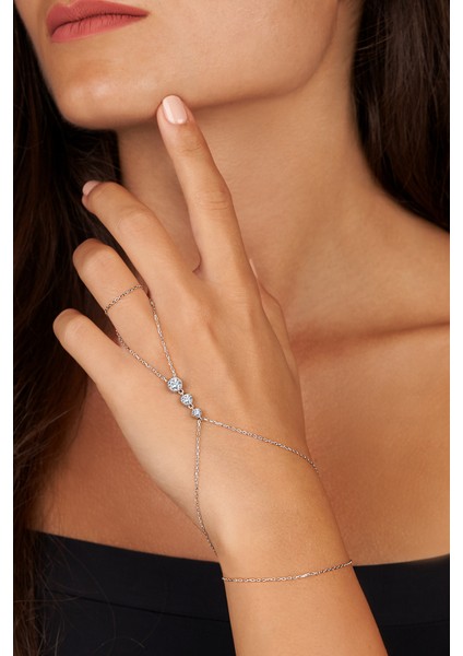 Pırlanta Montür 925 Ayar Gümüş Şahmeran