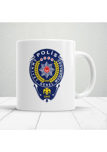 Polis Logo Baskılı Kupa Bardak
