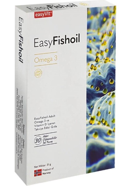 EasyFishoil Yetişkin 30 Çiğnenebilir Jel Tablet